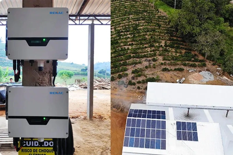 Renac 3.7kw 5kw 6kw 8kw on-Grid Inverters Low Power Single-Phase Solar Inverters R1-8K-Ds