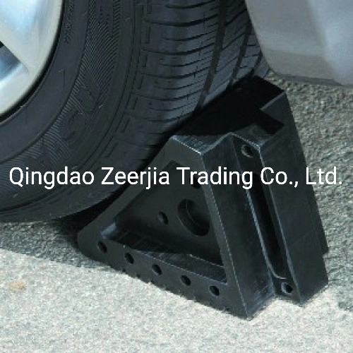 High quality/High cost performance  Durable Black Protective Recycled Safety Rubber Wheel Chock 1.2-6kgs