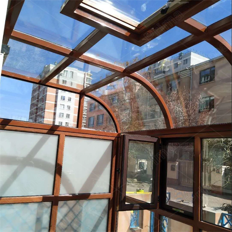 Хорошо спроектированный сад дом хранения хорошие цены обеденный зал, 6 стула стекла на рынке Китая Популярные дизайн солярий