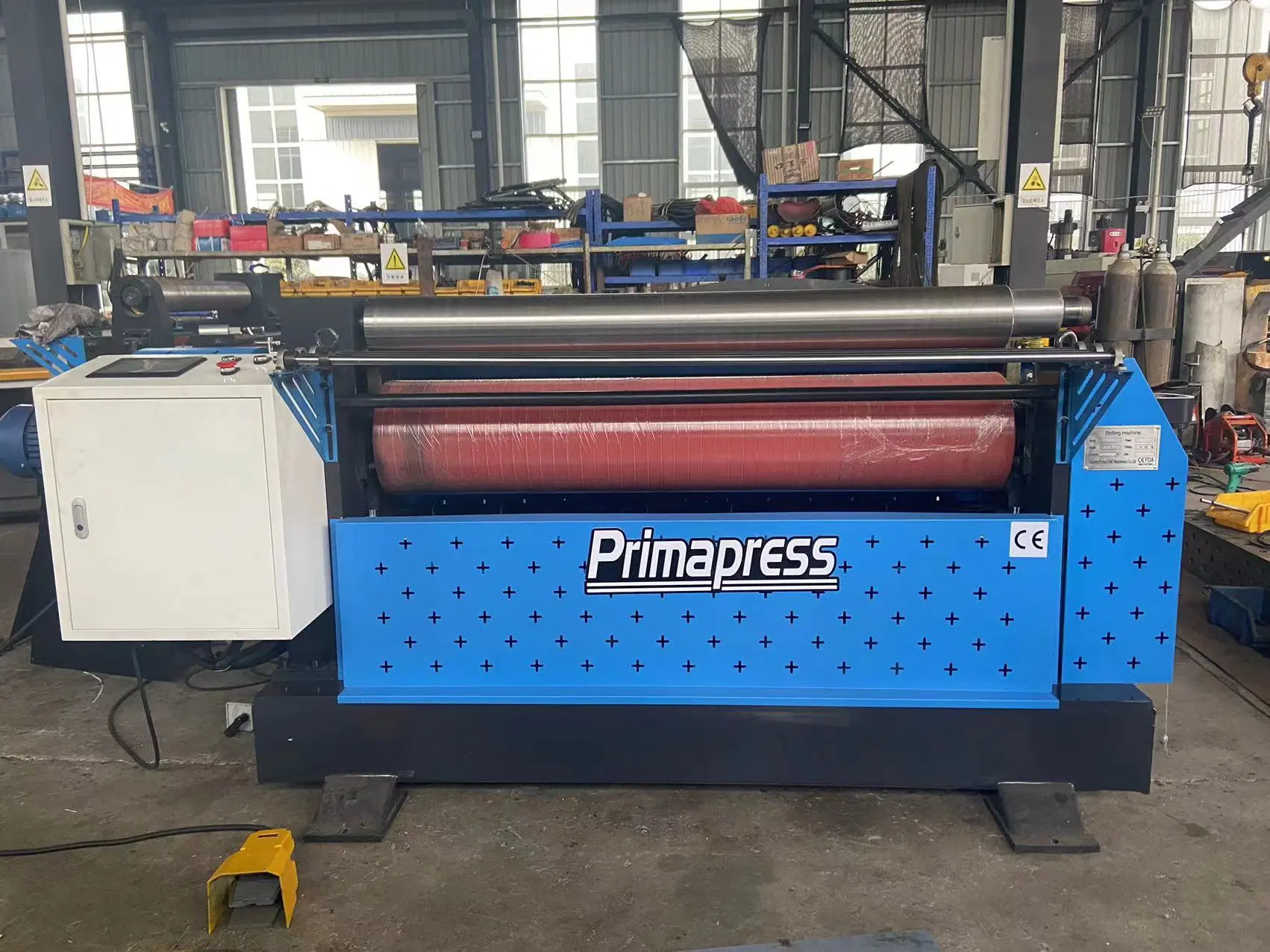 Primapress CNC Iron Sheet Bender Metal Sheet Rolling Machine 3 Roller Steel Plate Bending Machine