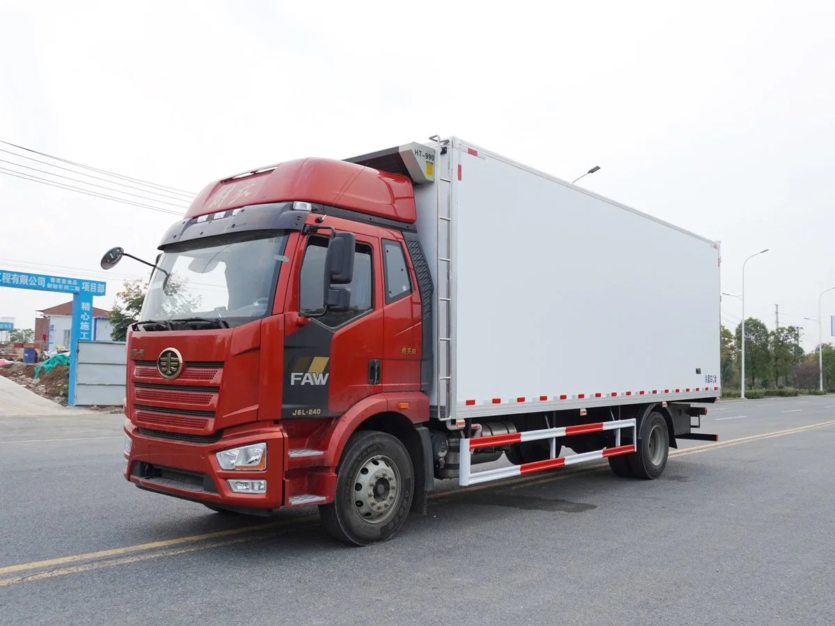 CAMION DE CONGÉLATEUR DE LA SCIE à viande congelée, côté gauche, entraînement réfrigéré Camions