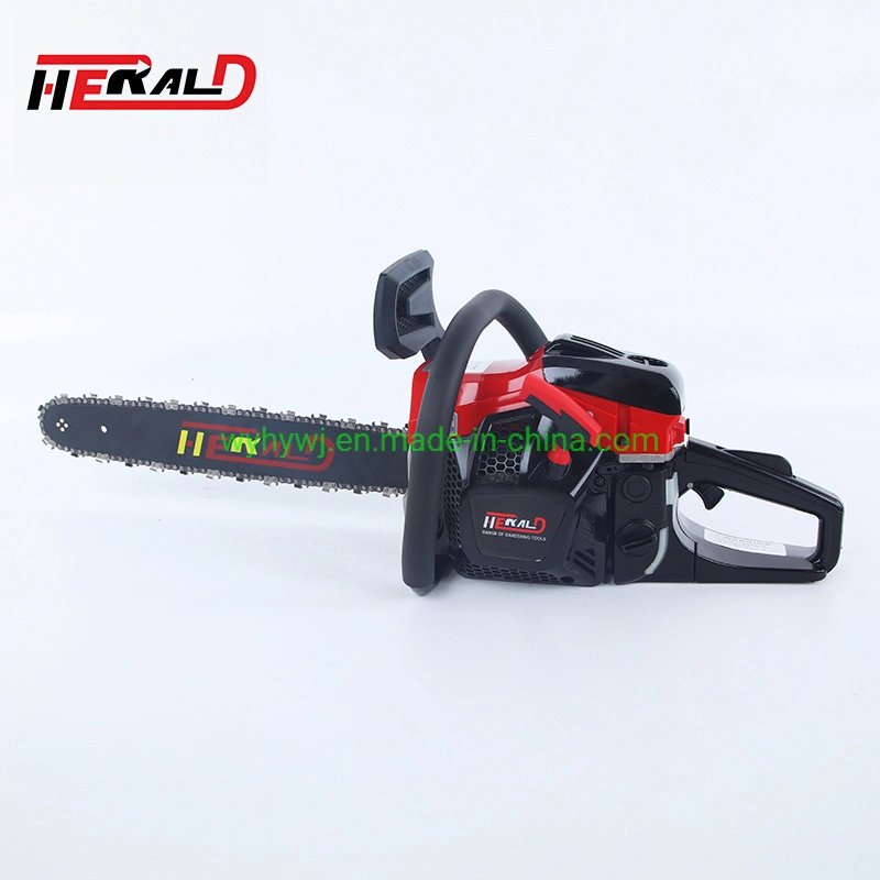 Famous High Quality New Gasoline/Petrol Chain Saw Hy-58z 52cc/18'' Strong Power Cutting Wood Lightweight Saw Economy Garden Tool