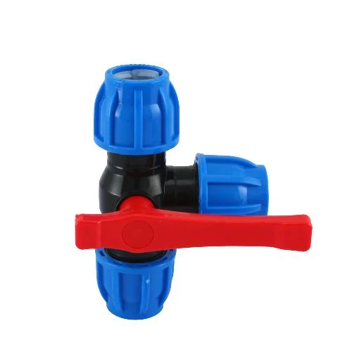 Compression Fittings Plastic Pipe Fitting Three-Way Valve for Water Supply