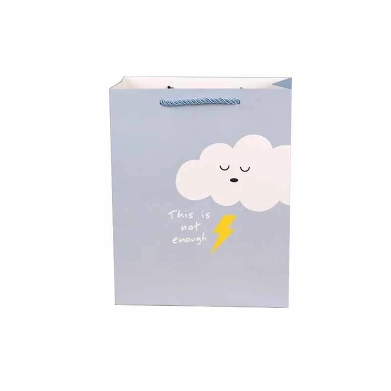 Cartoon Cloud Moon Star Mood Bolsa de regalo sencilla y personalizada