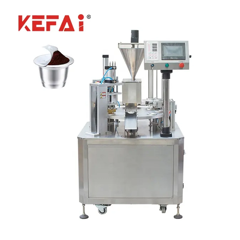 Kefai Machine de remplissage automatique de capsules de café rotative