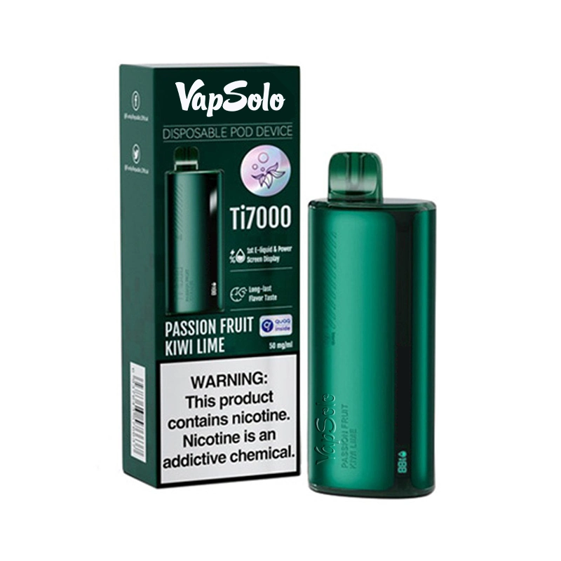 E-cigarrillo portátil personalizado innovadora batería recargable de 7000 inhalaciones 15ml Vape con pantalla digital