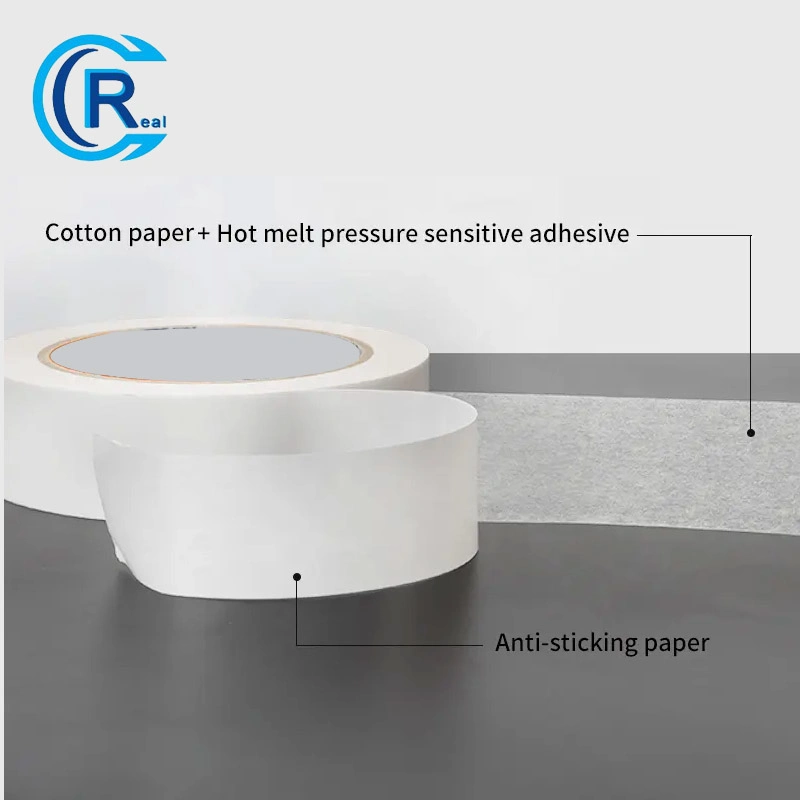 High quality/High cost performance  Double Sided Tape/ Double Sided Tissue Tape Acrylic Carton Box White Antistatic Cotton Silicon Paper No Printing