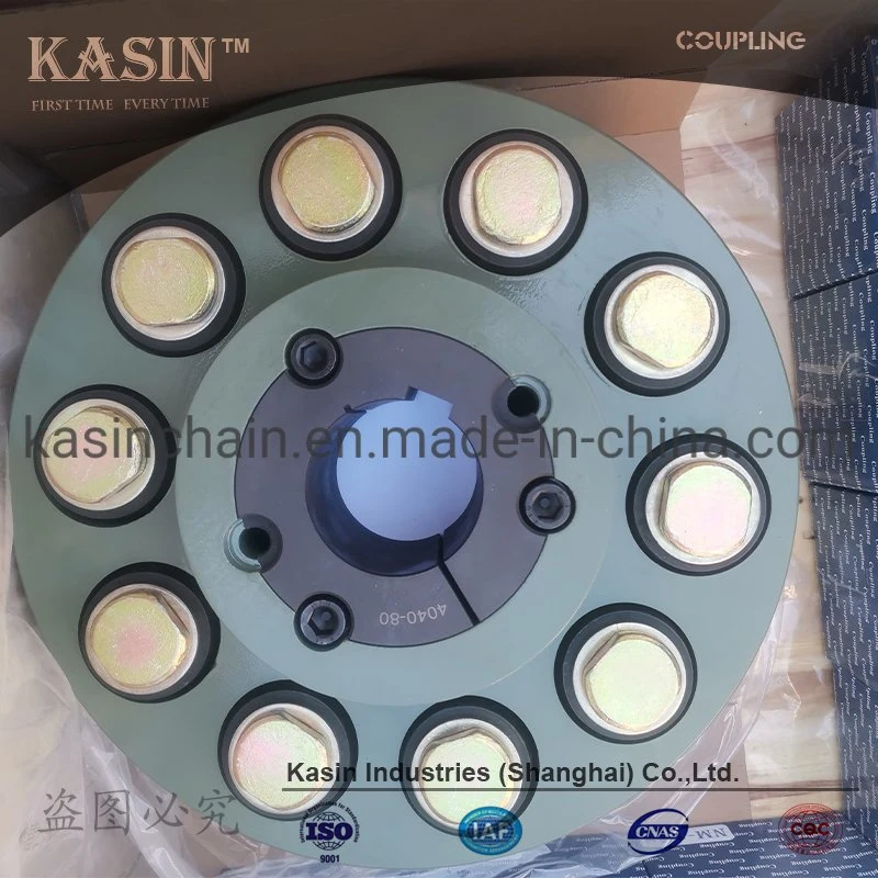 Pièces de transmission accouplement d'arbre modèle FCL 4040-80 avec bague conique Pour l'prix d'usine d'approvisionnement en équipements industriels de Kasin