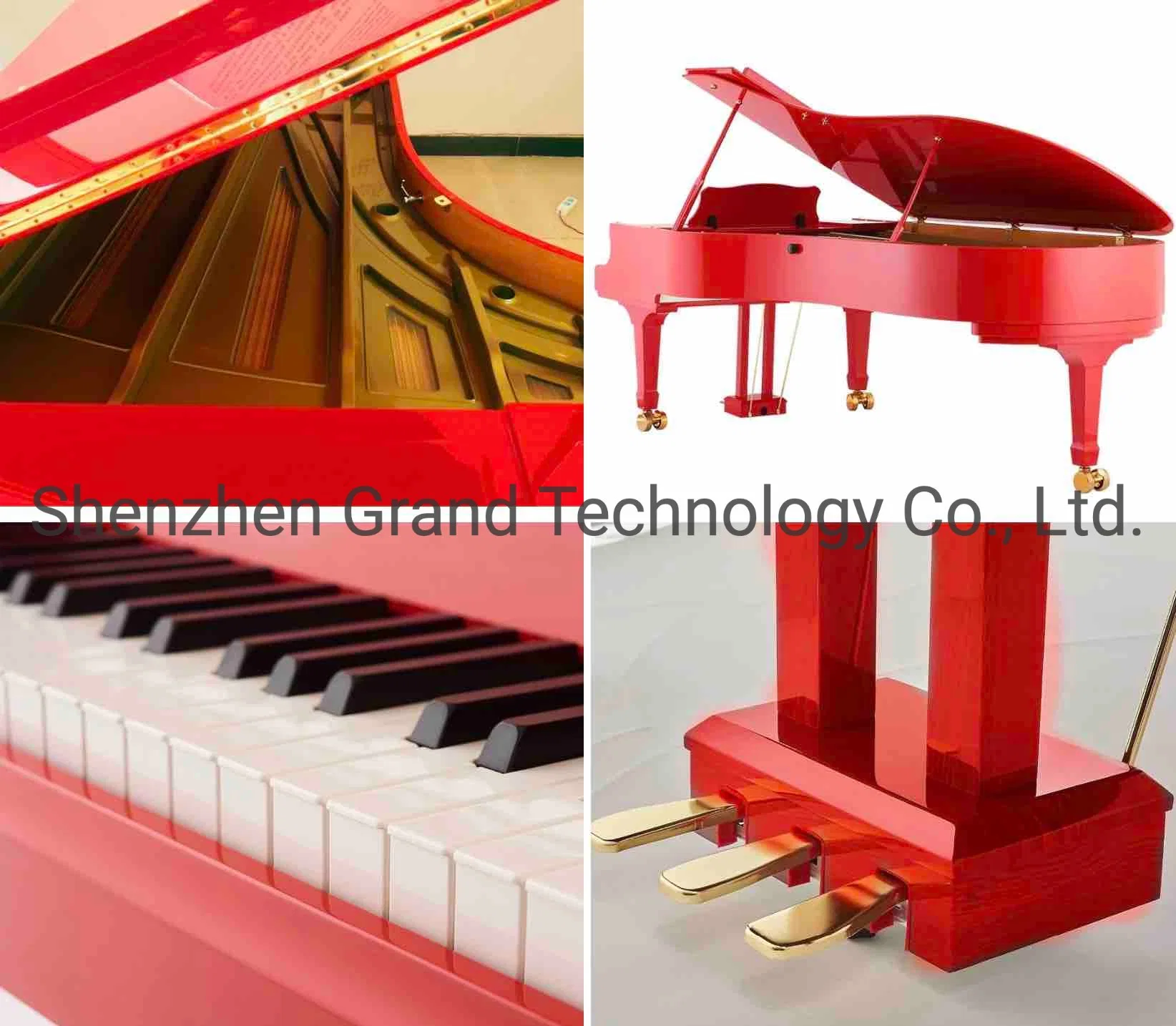 Custom Premium Digital Grand Piano 268mm with Self Playing System Accept Piano Customization