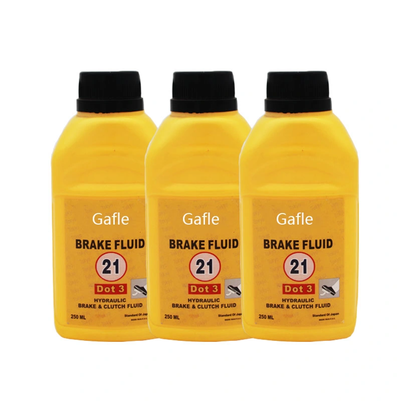 Gafle Lubraicant Oil 250ml/500ml de base de etileno de Automoción de líquido de frenos DOT3