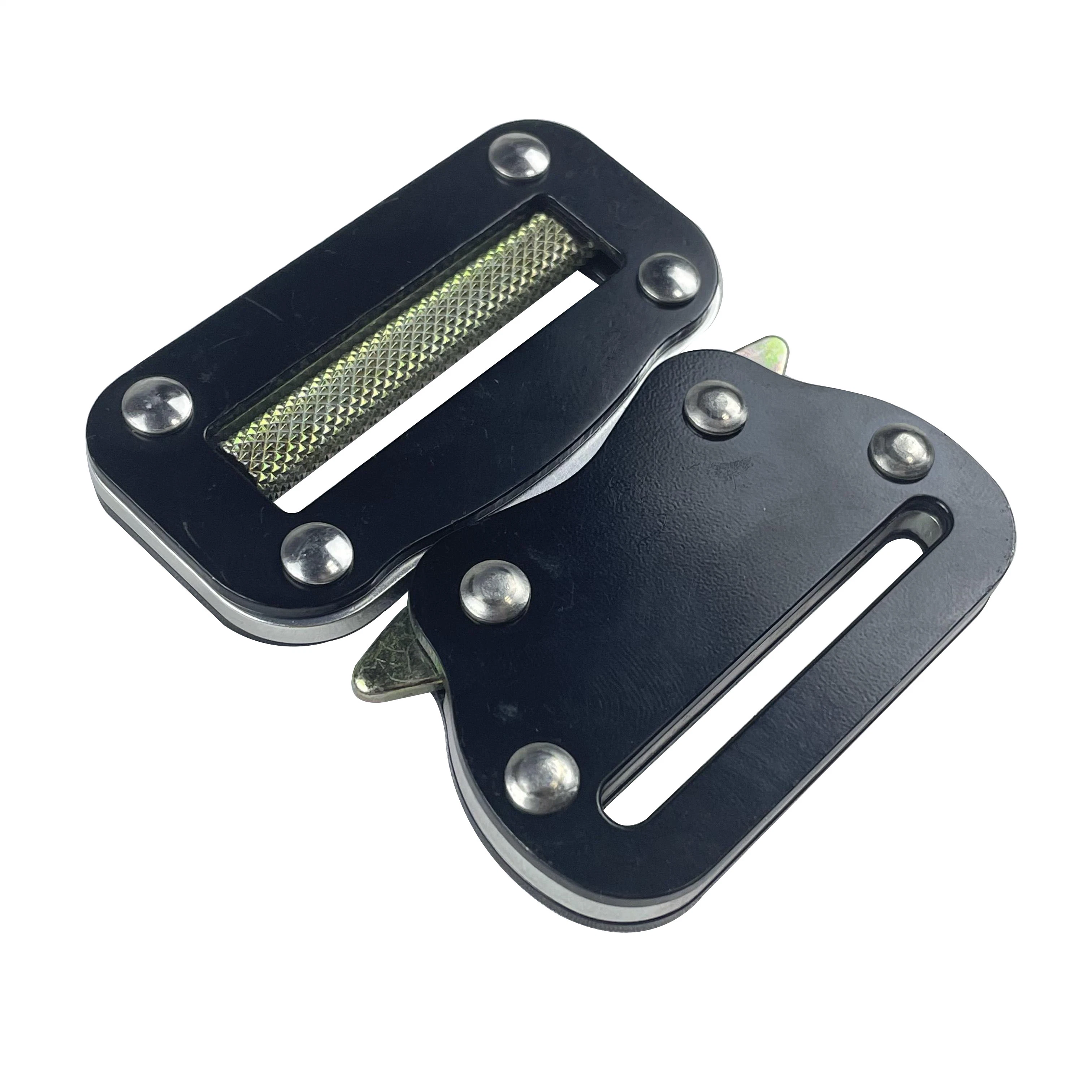 High quality/High cost performance  25mm New Style Custom Model Adjustable Black Metal Safety Belt Buckle for Pet Collar