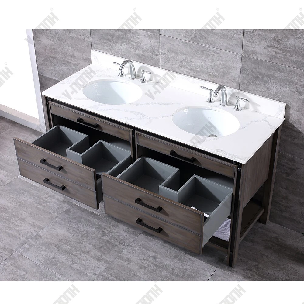 New Design Elegant Single Sinks Cabinet Furniture for Bathroom Use