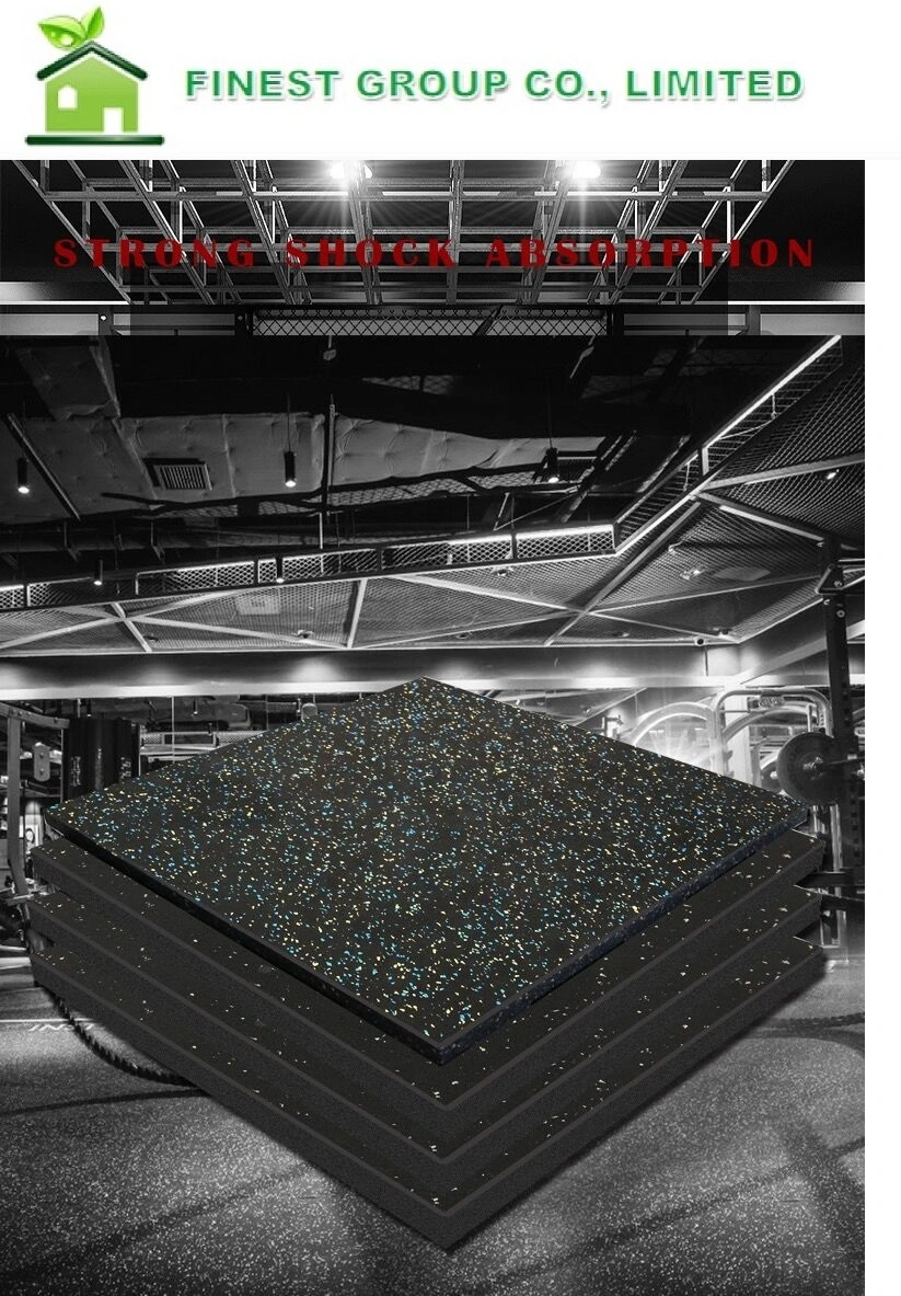 Factory No-Porous Compound Gym Rubber Sheet Fitness Nonslip Mat Wholesale/Supplier SGS ISO9001