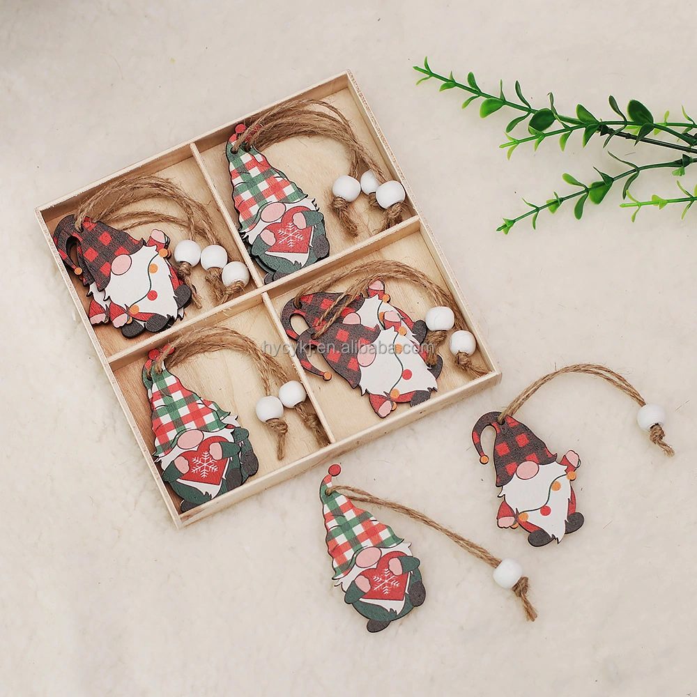 Christmas Tree Hanging Decorations Christmas Wooden Ornaments Gift