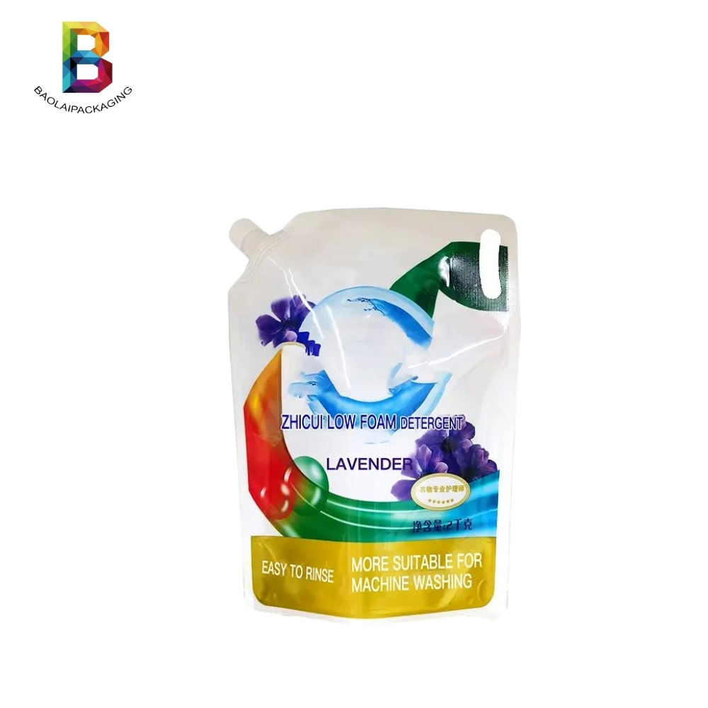 Bolsa de plástico para agua personalizada/contenedor de embalaje para líquidos/bolsa de detergente para ropa Embalaje