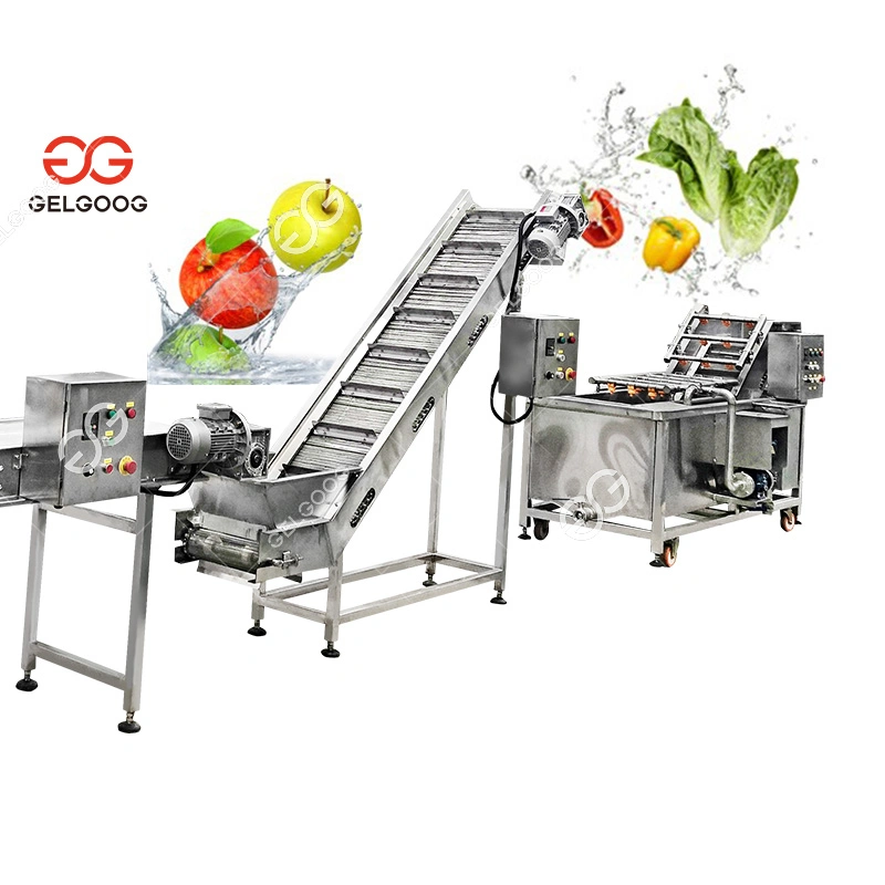 Commercial Best Spray Air Bubble Apple Washer Washing Fruit and Vegetable Cleaner Machine Price