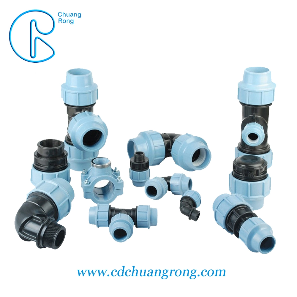 New Color End Cap PP Compression Water Pipe Fittings