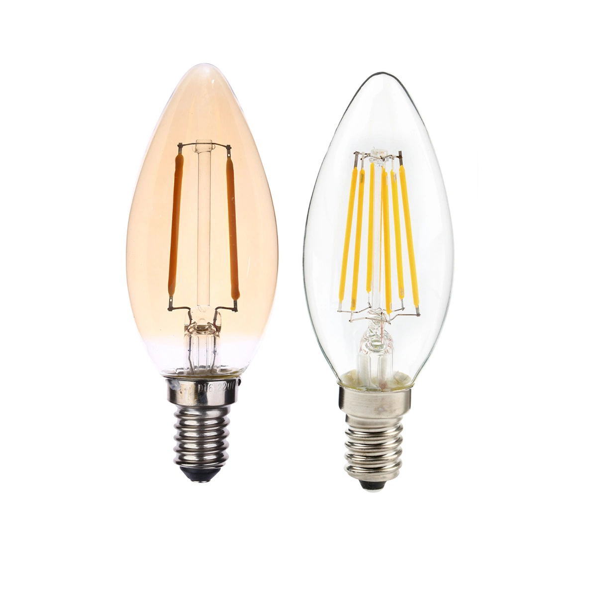 COB Decorative Bulb Customzied Shape LED Filament Bulb Candle 4W