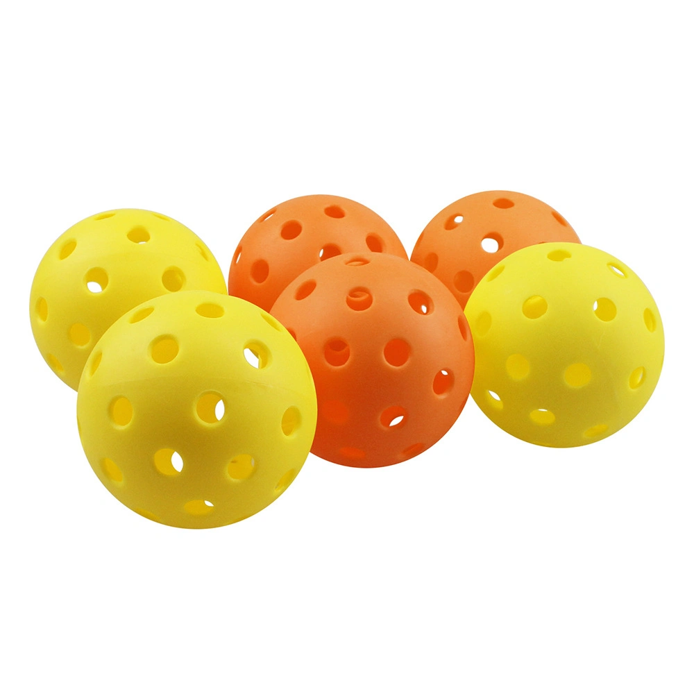 Balles de floorball Pickleball 40 trous en plastique pour l'extérieur et l'intérieur, pratique Wyz15328.