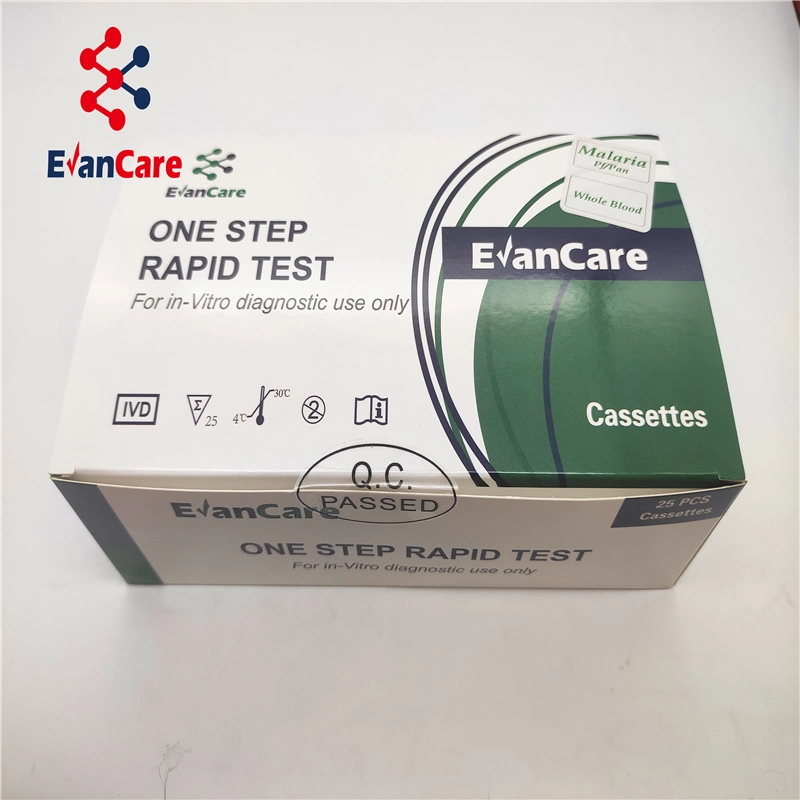 Fast Reaction Rapid Diagnostic Kit One Step Blood Malaria Antigen Cassette Malaria Test