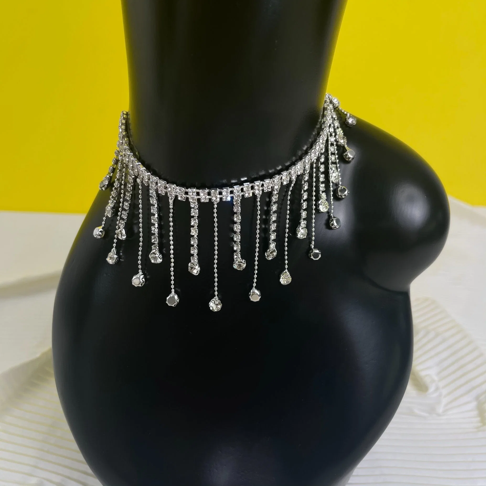 Crystal Rhinestone Chain Blingbling Fringe Stone for Garment