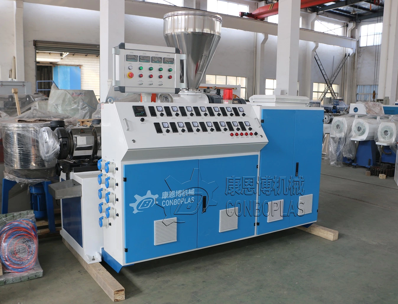 Double Three Layer Drainage PVC Pipe Production Line