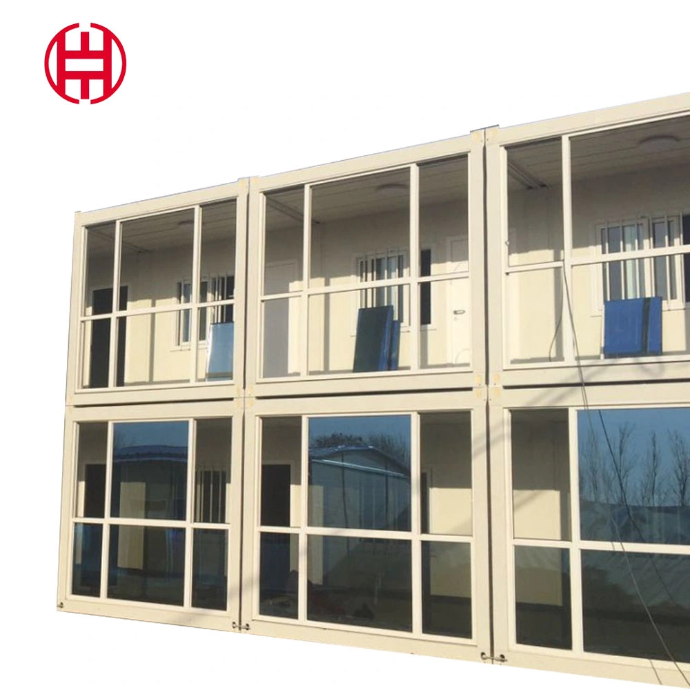 Dormitorios de alta calidad asequibles buen impermeable pared de vidrio Oficina de contenedores Edificio con CE