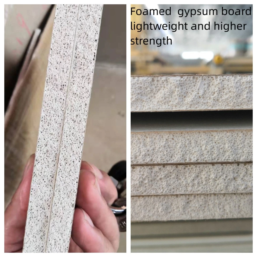 Placa de gesso cartonado linha de produção de placas Gypsum com menos Investimento quente Tecnologia Air