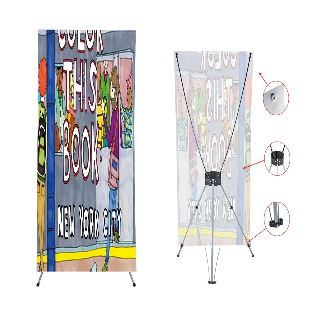 Wide Base X Banner Stand for Added Stability