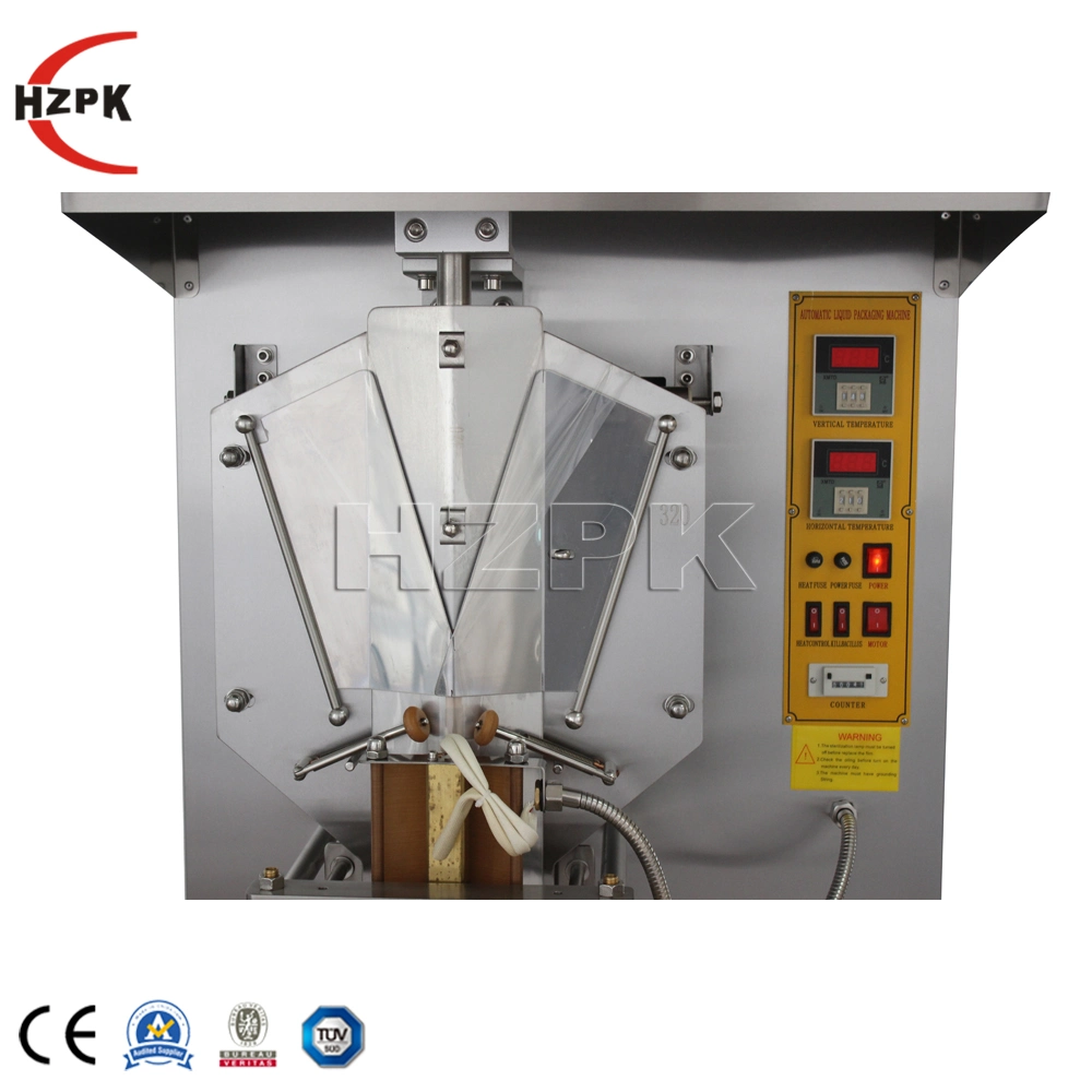 Hzpk Machine automatique de conditionnement et de remplissage multifonction pour sachets en plastique de petite taille contenant de l'eau liquide.
