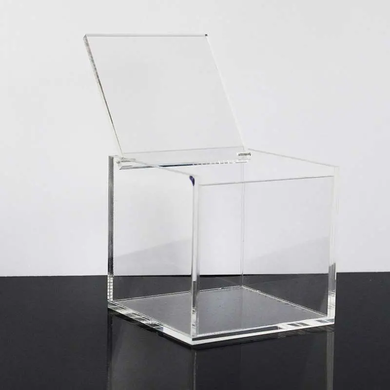 Chinese Factory Acrylic Case with Hinged Lid