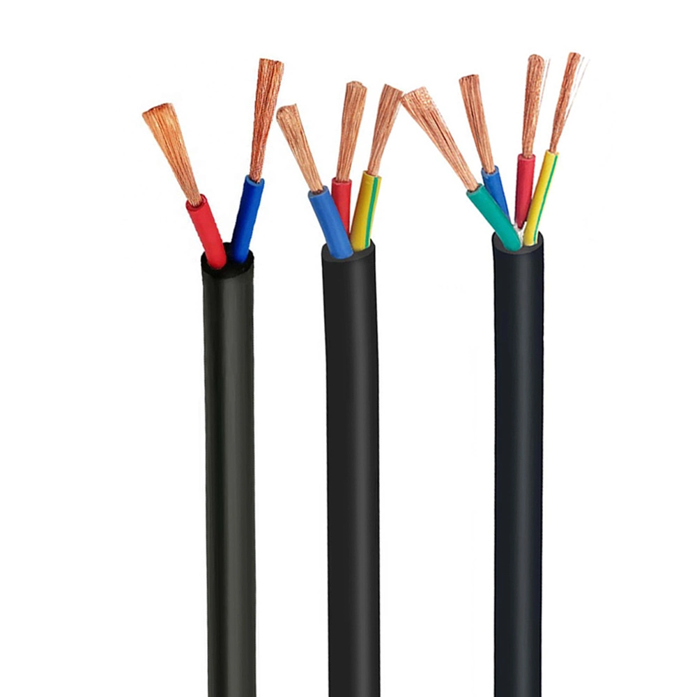 Cable de alta temperatura Mulicore Cable de PVC de 5X6 Cable de PVC de 3X6 3X2.5mm gris