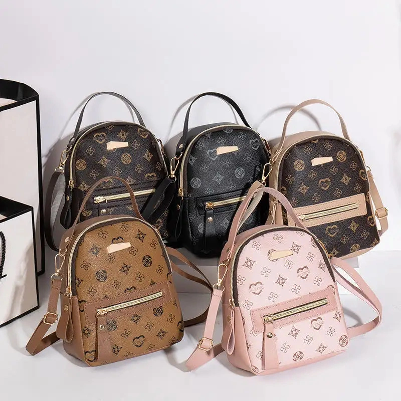 Ru Backpack High Quality Women PU Leather Backpacks School Bags for Teenager Girls Fashion Backpack Handbags