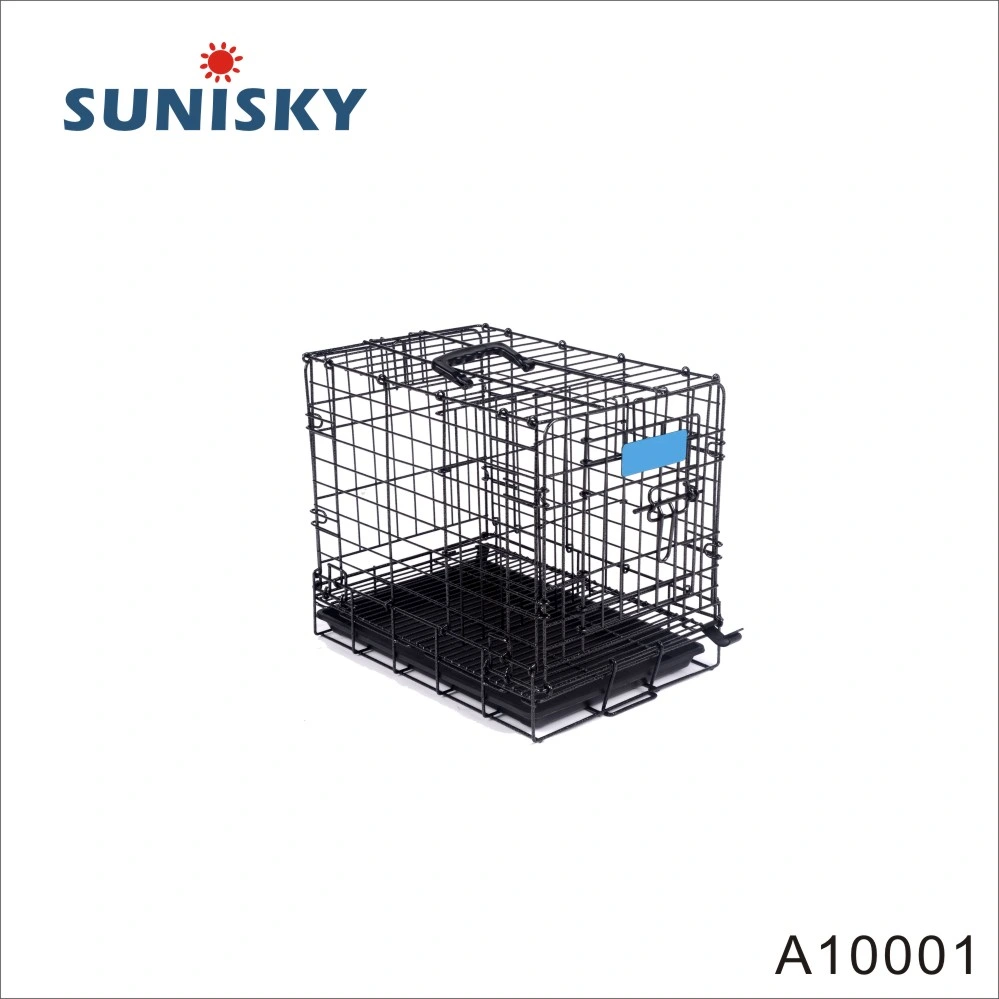 A10001 Wire Pet Cages House for Dogs and Cats Foldable Iron Carriers Animal Cage Crate Boarding Kennels Collapsible Places