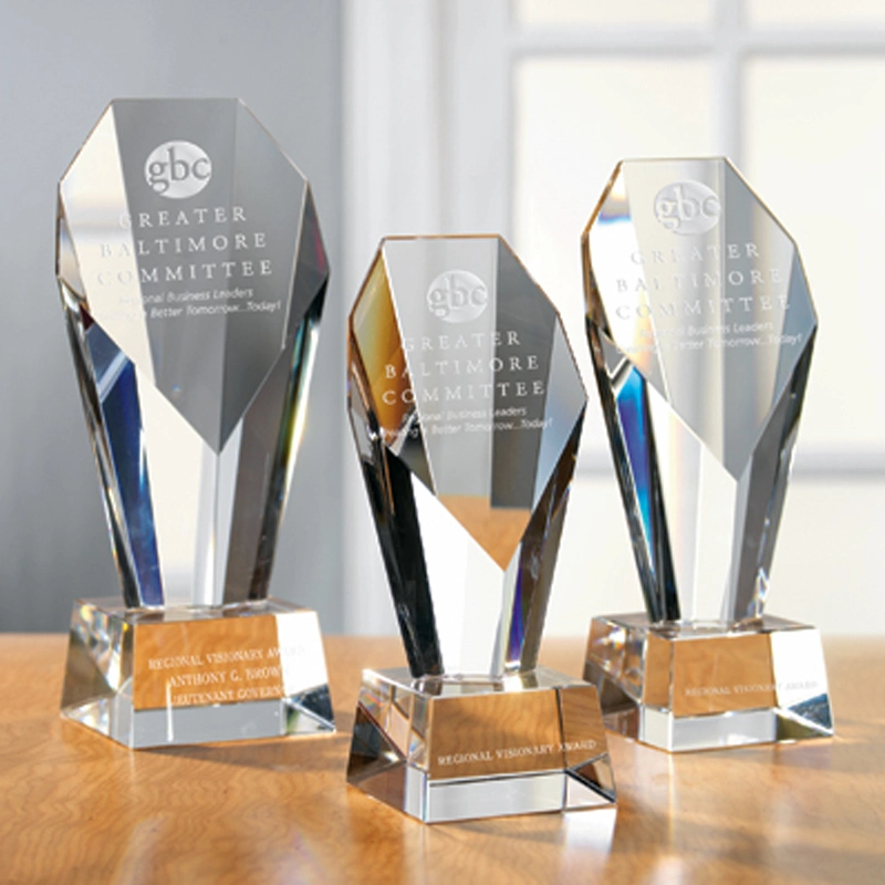 Cheap Wholesale Crystal Glass Awards and Trophy Plaques for Souvenir