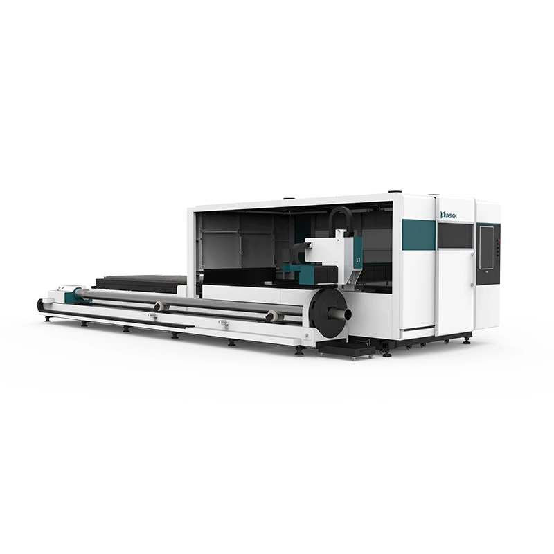 High Power Cover CNC Tube and Plate Fiber Laser Cutting Machine Price