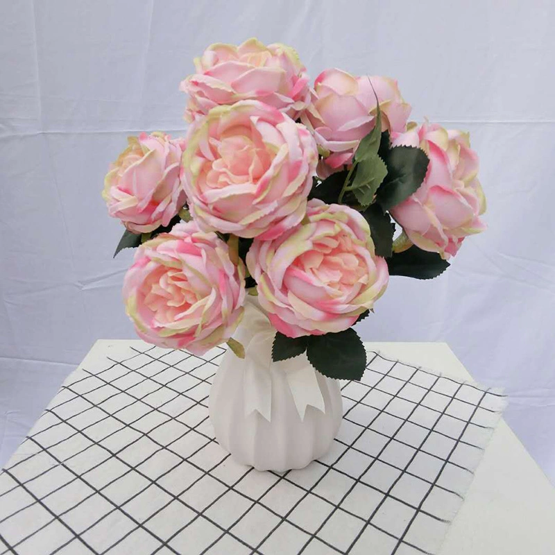 Factory Wholesale/Supplier Artificial Roses Artificial Flowers Artificial Plastic Flowers for Home /Wedding/Party Decoration