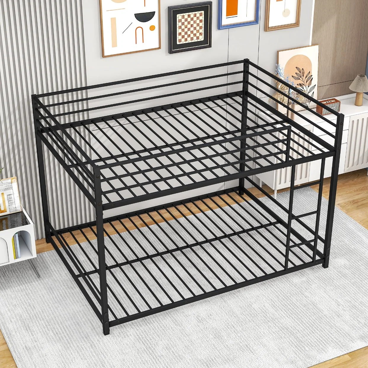 Simple Iron Bunk Bed Modern Adult Children High and Low Bed