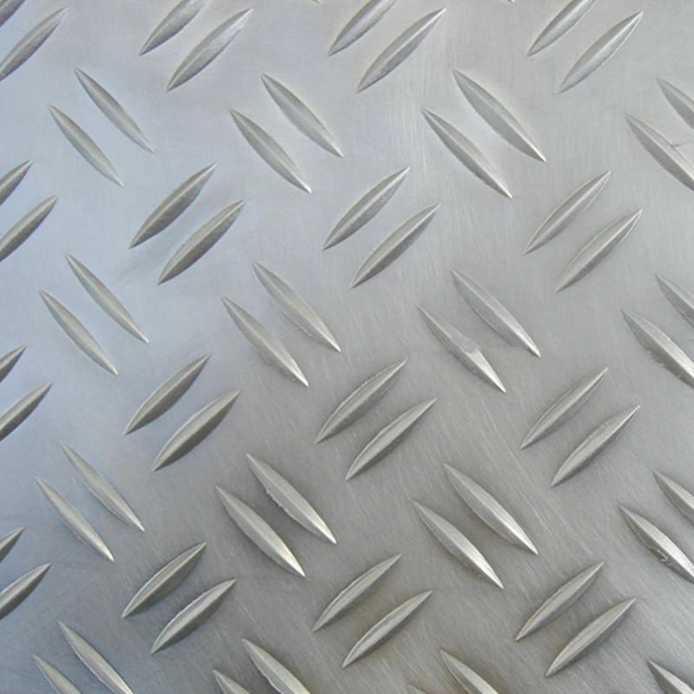 Factory Offer Aluminium/Aluminum Alloy Embossed Checkered Tread Sheet for Refrigerator/Construction/Anti-Slip Floor A1050 1060 1070 1100 3003 3105 5052 5083