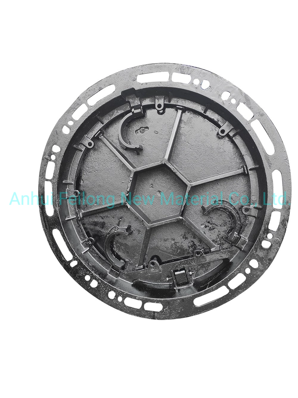 Heavy Duty Cast Ductile Iron Manhole Cover En124 900mm by 100mm Type 2 Round with Frame Customizable