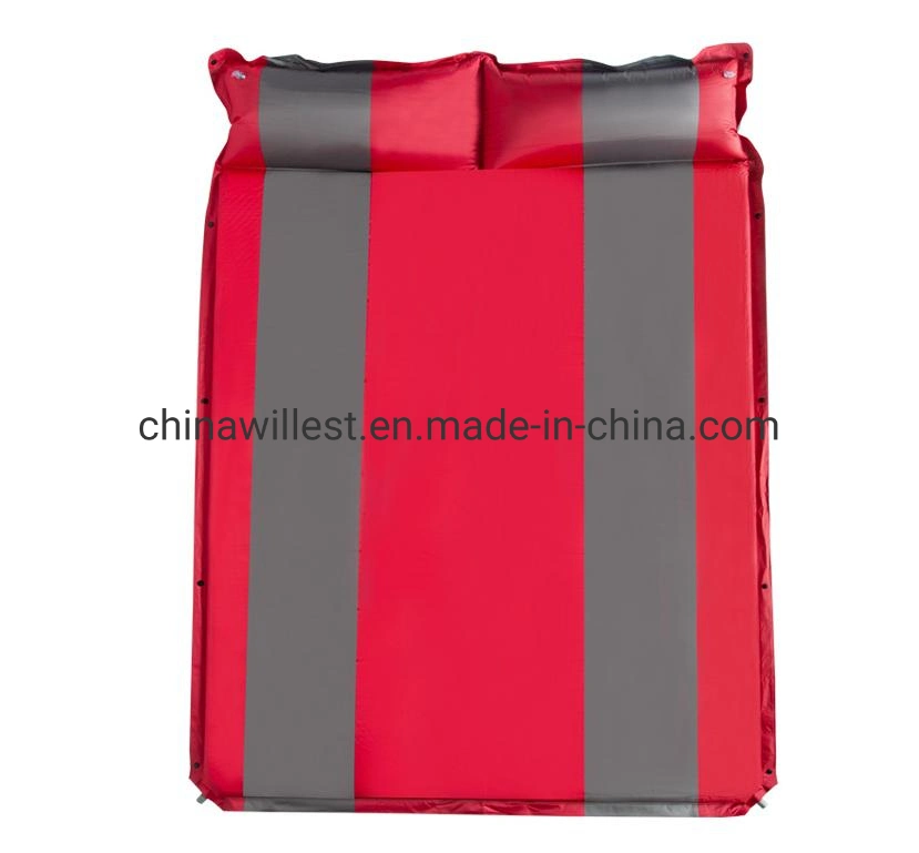 PVC Coated Camping Inflatable Mattress SIM Self Inflating Mat for Outdoor Hiking