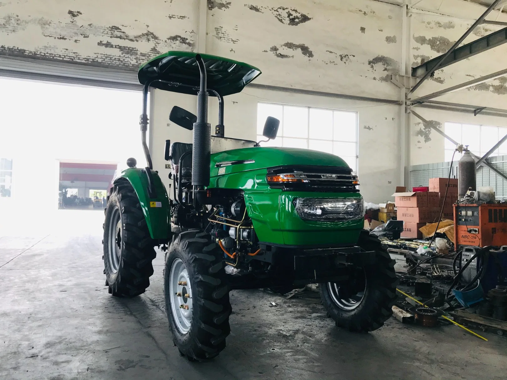 CE 45HP Farm Tractors with Power Tillers Agriculture Machine Like John Deere 4WD Wheel Mini Tractor with Rotary Cultivator Agricultural Machinery for Farm