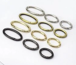 Alloy Oval Spring Ring Hardware Accessory for Luggage