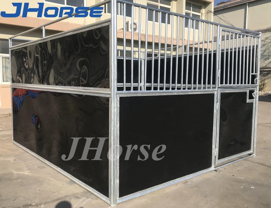 El negro de la Junta de HDPE Caballeriza portátil fácil de instalar equipos