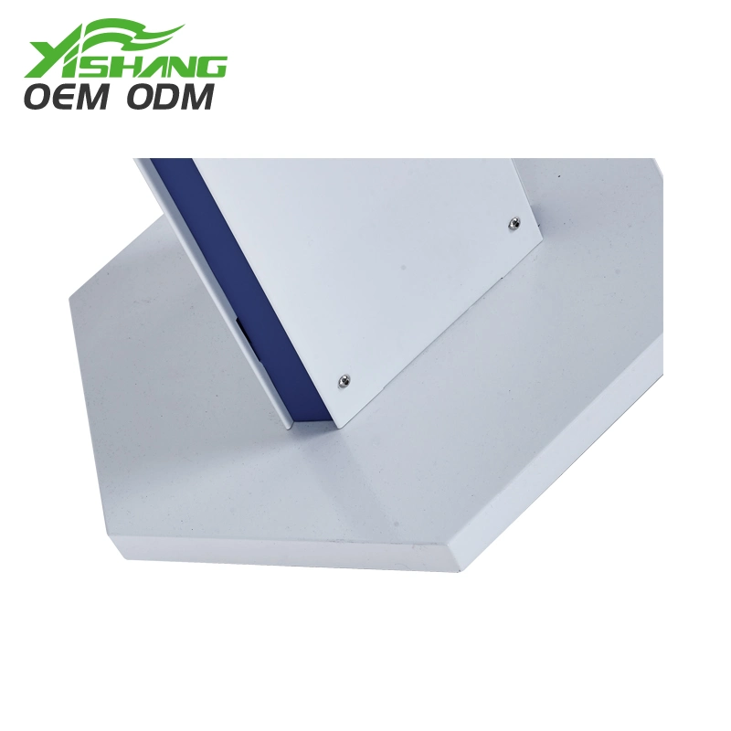 Design simples e luz azul LED branco suporte de monitor para auscultadores