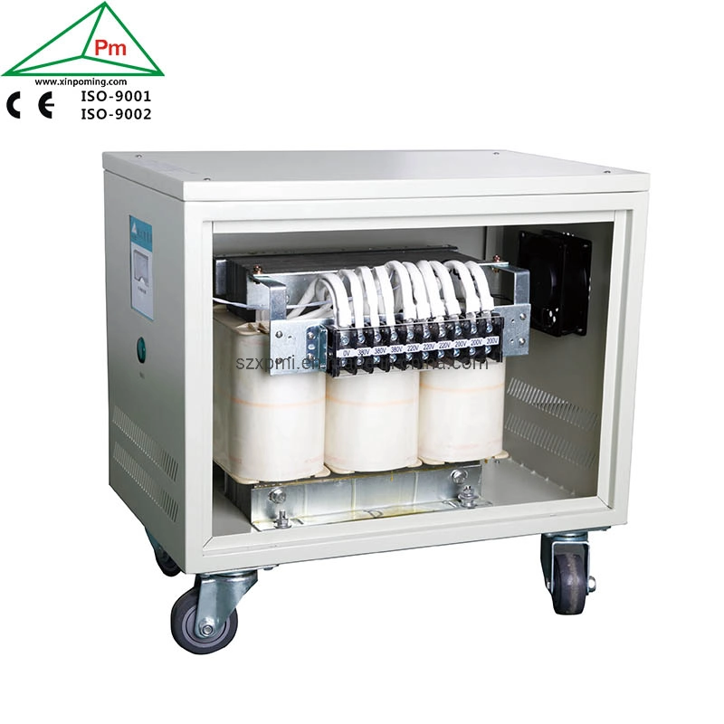 Xinpoming Three Phase Step up Transformer 220V to 440V Power Guard 100kVA Dry Type Isolating Transformer Manufacture