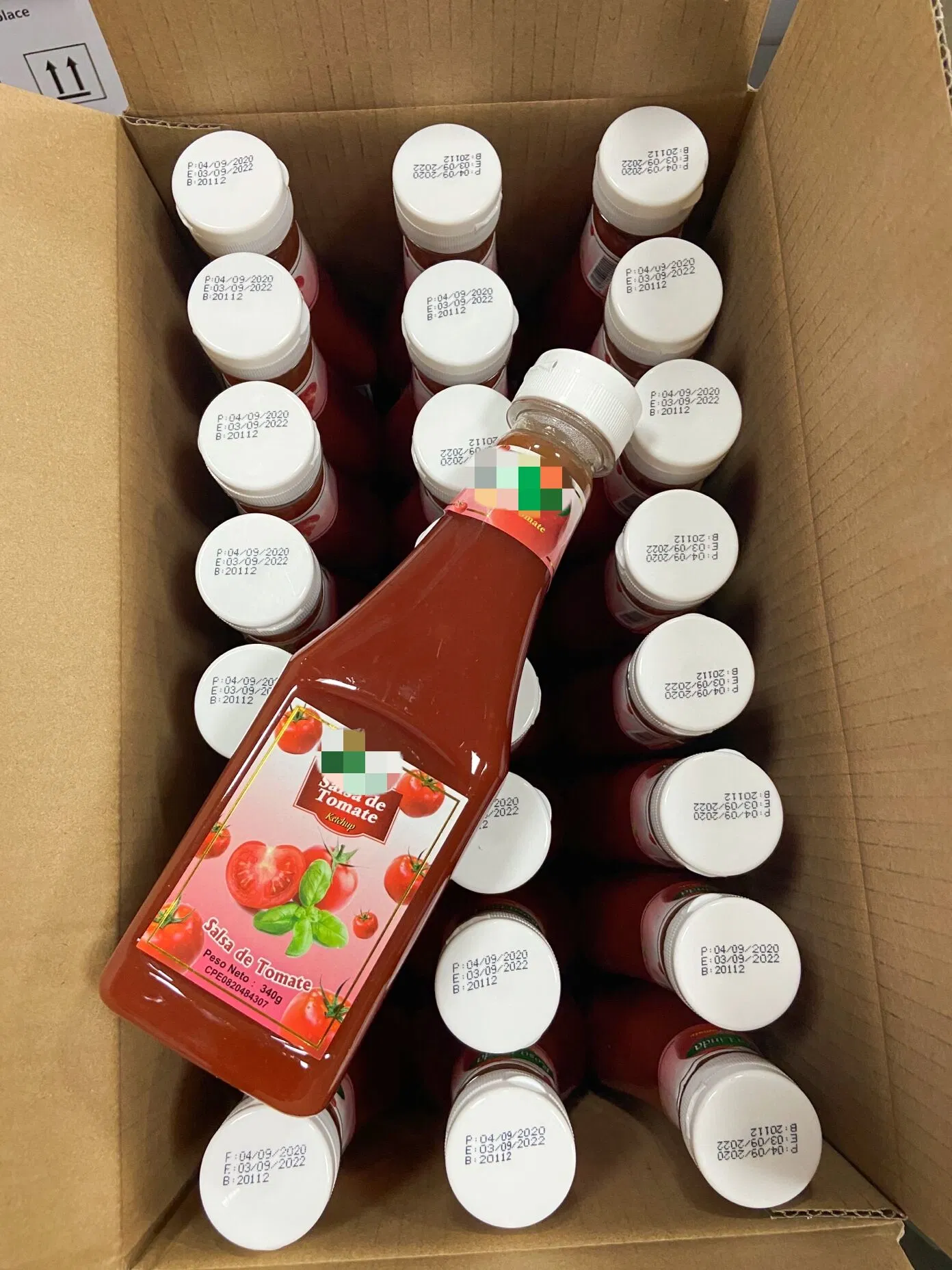 Vente en gros ketchup bouteille en plastique Ketchup 340gr spécifications sauce tomate 12 Oz