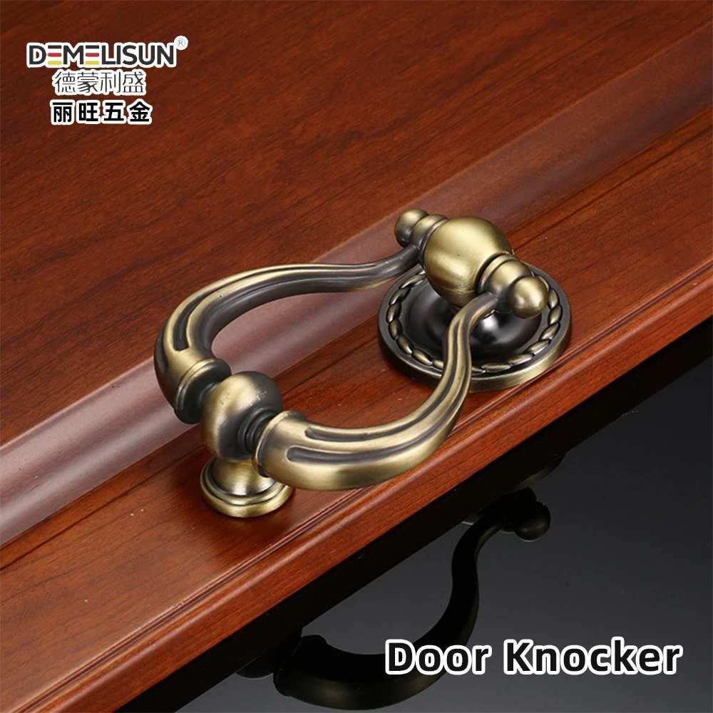 Top Quality Bulk Golden Brass Lion Head Door Knocker Metal Door Accessories Home Decorative Use for Main Doors Hardware