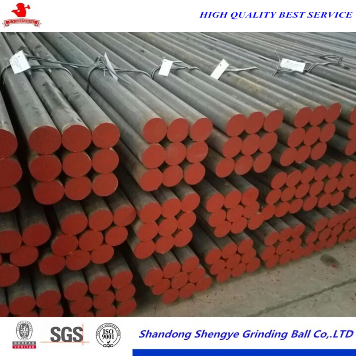 Grinding Rod Dia 120mm* Length 2m-6m Ground Steel Rod for Iron Ore