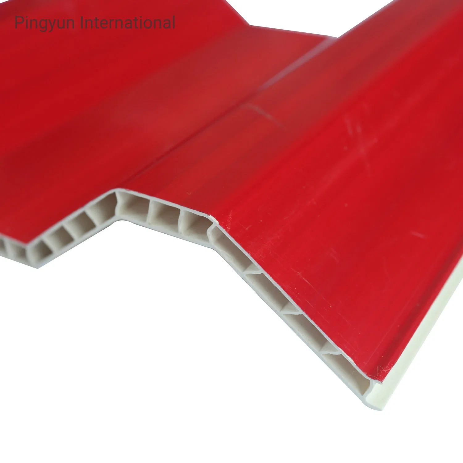 ASA Coated PVC Hollow Roof Tiles for Ceramic Plain ورقة سقف بلاستيكية مموجة من الطين مسطحة لملابس واقية من الحريق مواد ملونة من ألواح السقف Twinwall